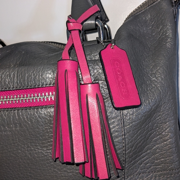 Coach | Vintage Whiskey British Tan Grey Leather Crossbody Bag Handbag Bundle - Picture 7 of 10